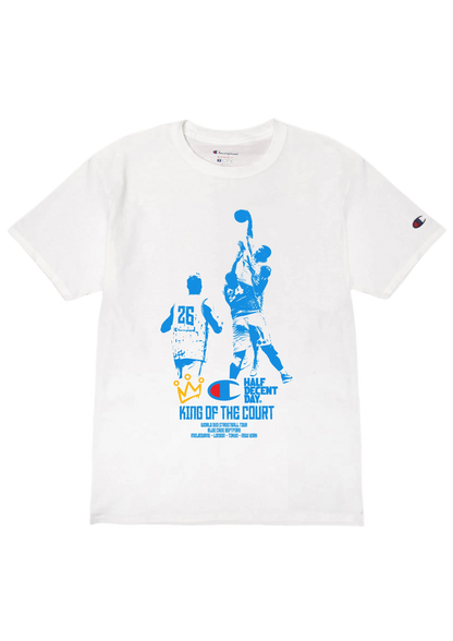 CHAMPION X KING OF THE COURT X HALF DECENT DAY LIMITED EDITION T-SHIRT
