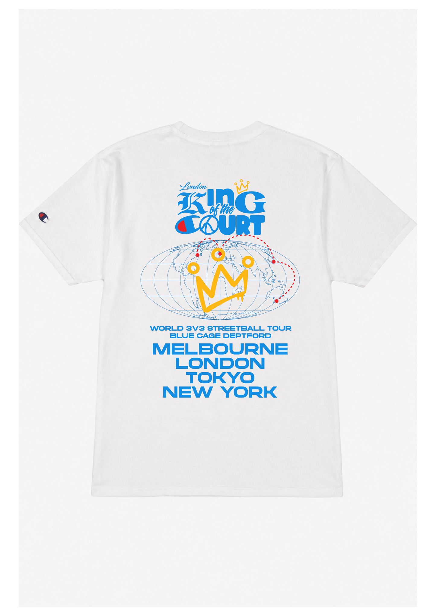 CHAMPION X KING OF THE COURT X HALF DECENT DAY LIMITED EDITION T-SHIRT
